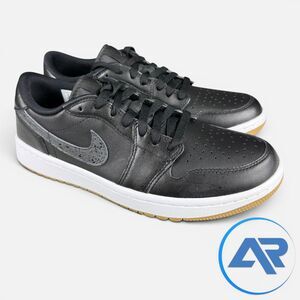 Nike Air Jordan Retro 1 Low Golf Shoes 'Black Gum' Men's Size 8 DD9315-005
